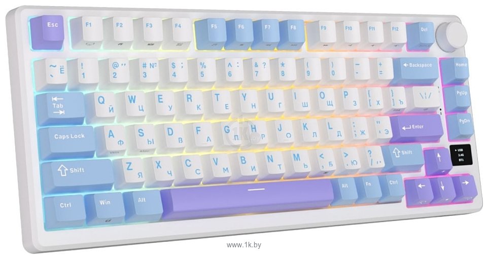 Фотографии Royal Kludge RK-M75 RGB Taro Milk, RK Silver