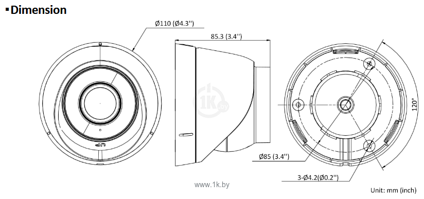 Фотографии Hikvision DS-2CD1353G0-I (2.8 mm)