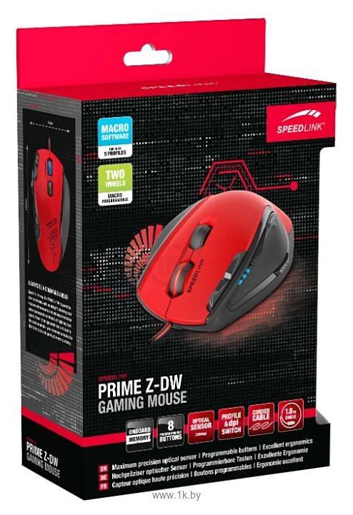 Фотографии SPEEDLINK PRIME Z-DW Gaming Mouse SL-6390-RD Red USB