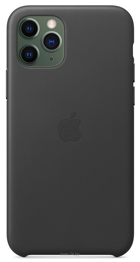 Фотографии Apple Leather Case для iPhone 11 Pro Max (черный)