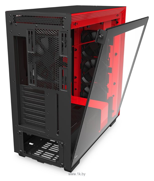 Фотографии NZXT H710 Black/red