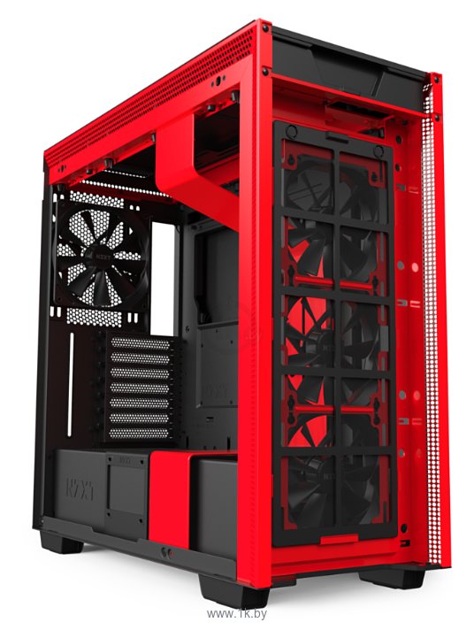 Фотографии NZXT H710 Black/red