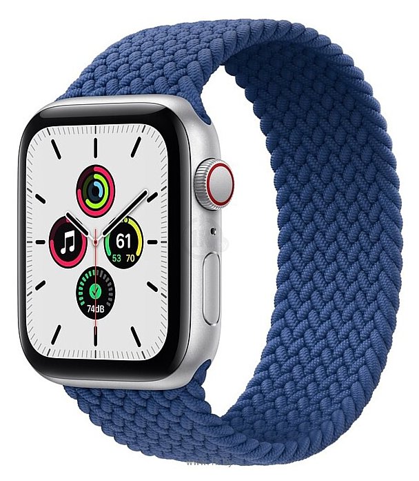 Фотографии Apple Watch SE GPS + Cellular 44mm Aluminum Case with Braided Solo Loop