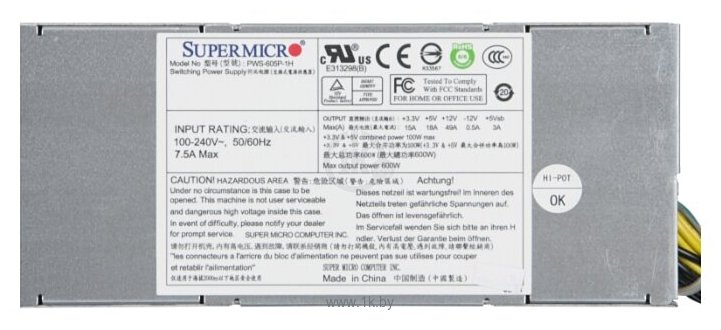 Фотографии Supermicro PWS-605P-1H 600W