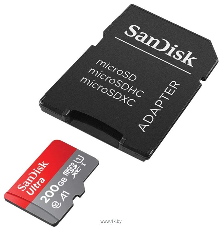 Фотографии SanDisk Ultra SDSQUA4-200G-GN6MA microSDXC 200GB (с адаптером)