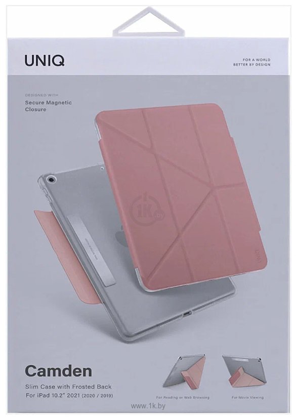 Фотографии Uniq PD10.2GAR-CAMPNK для Apple iPad 10.2 (2019/20/21) (розовый)