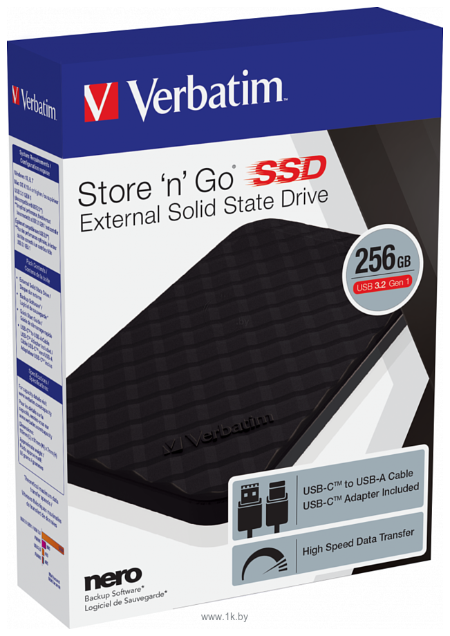 Фотографии Verbatim Store ‘n’ Go USB 3.2 Gen1 256GB 53249 (черный)