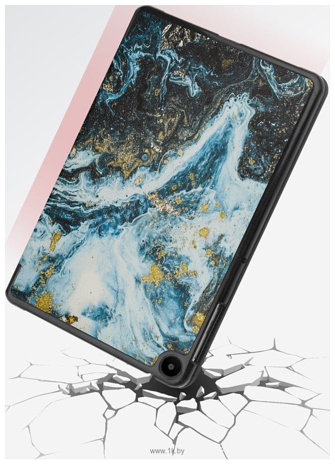 Фотографии JFK Smart Case для Huawei MatePad SE 10.4 (синий мрамор)