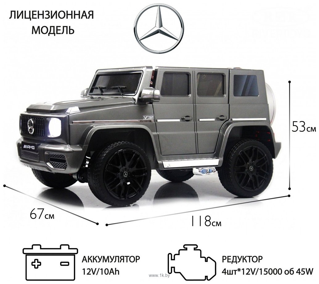 Фотографии RiverToys Mercedes-Benz G65 E111EE (серый глянец)