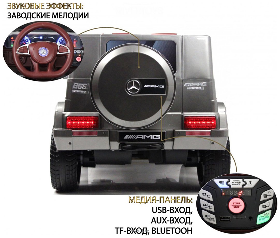 Фотографии RiverToys Mercedes-Benz G65 E111EE (серый глянец)