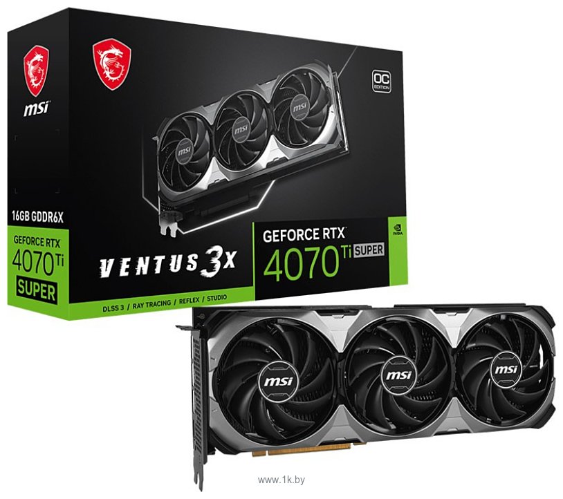 Фотографии MSI GeForce RTX 4070 Ti Super 16G Ventus 3X OC