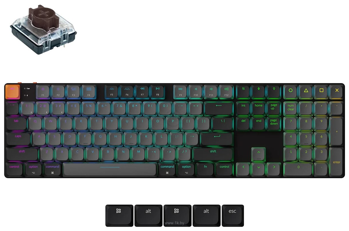 Фотографии Keychron K5 Version 2 K5X-H3 Gateron Low Profile Brown 2.0