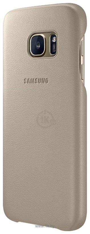 Фотографии Samsung Leather Cover для Galaxy S7 (бежевый) (EF-VG930LUEGRU)