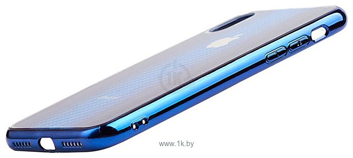 Фотографии EXPERTS Aurora Glass для Apple iPhone XS Max с LOGO (синий)