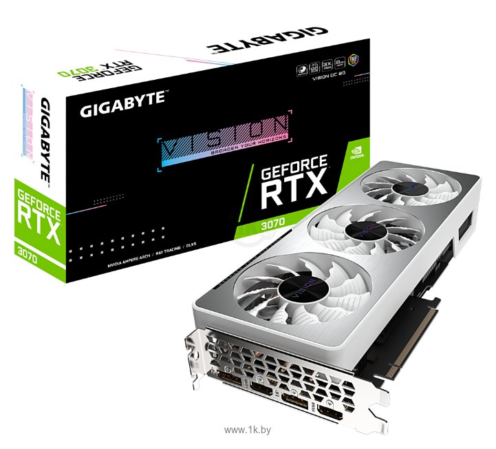 Фотографии GIGABYTE GeForce RTX 3070 VISION OC 8G (GV-N3070VISION OC-8GD)