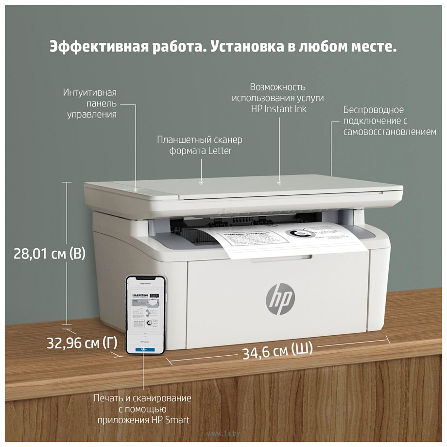 Фотографии HP LaserJet M141w 7MD74A