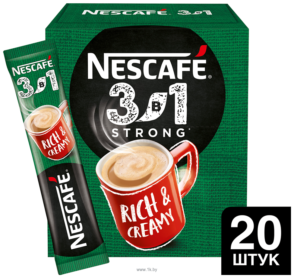 Фотографии Nescafe 3 в 1 крепкий растворимый 14.5 г