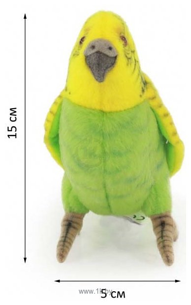 Фотографии Hansa Сreation Волнистый попугайчик зеленый 3653П (15 см)