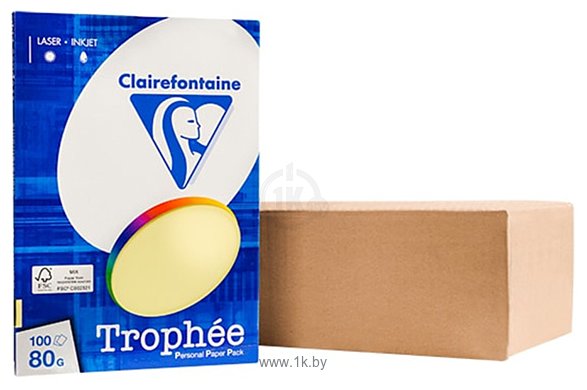 Фотографии Clairefontaine Trophee A4 80 г/кв.м 100 л 4107C (светло-желтый)