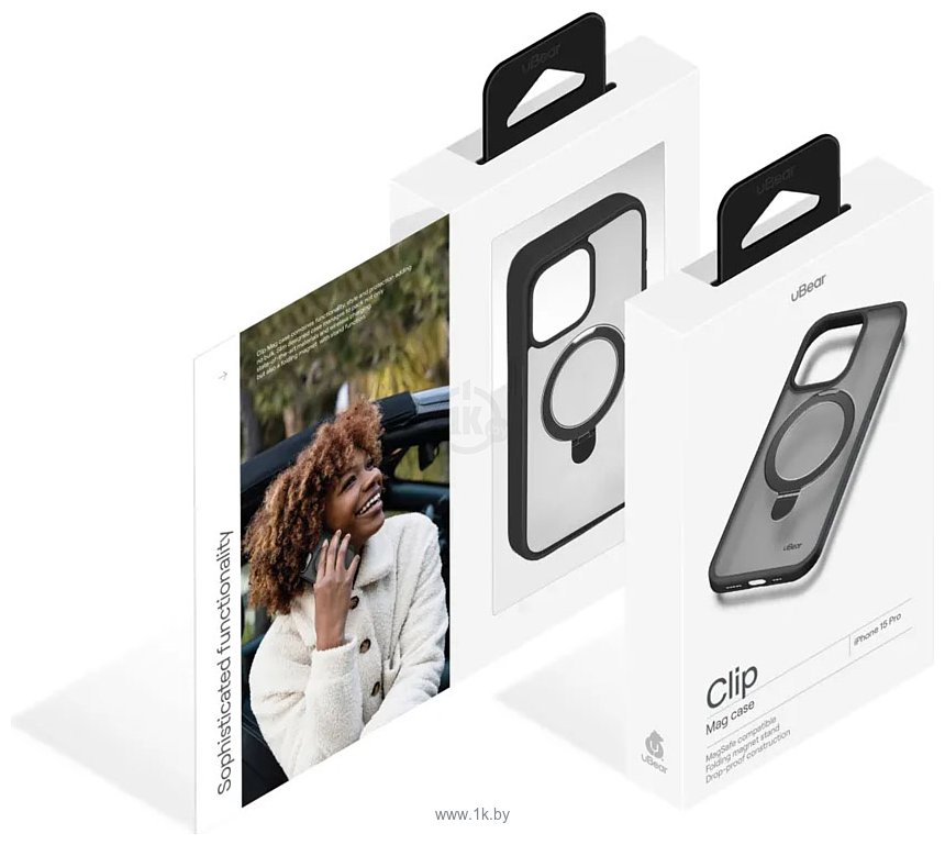 Фотографии uBear Clip Mag для iPhone 15 Pro (черный)