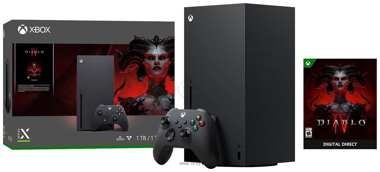 Фотографии Microsoft Xbox Series X + Diablo IV