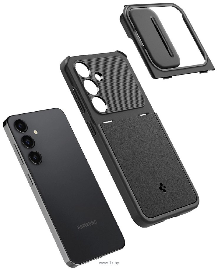 Фотографии Spigen Optik Armor для Galaxy S24 ACS07363 (черный)