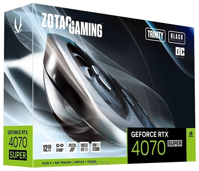 Фотографии ZOTAC GeForce RTX 4070 Super Trinity OC Black Edition 12GB (ZT-D40720J-10P)