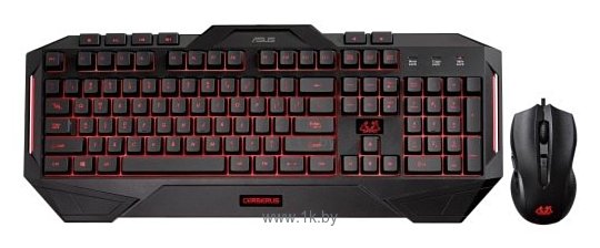 Фотографии ASUS Cerberus Keyboard and Mouse Combo black USB