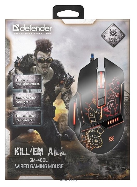 Фотографии Defender Kill'em All GM-480L black USB