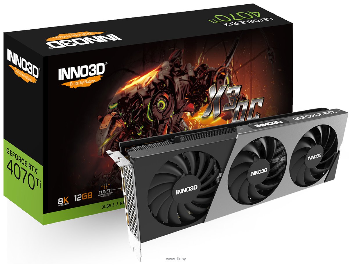 Фотографии INNO3D GeForce RTX 4070 Ti X3 OC (N407T3-126XX-186148N)