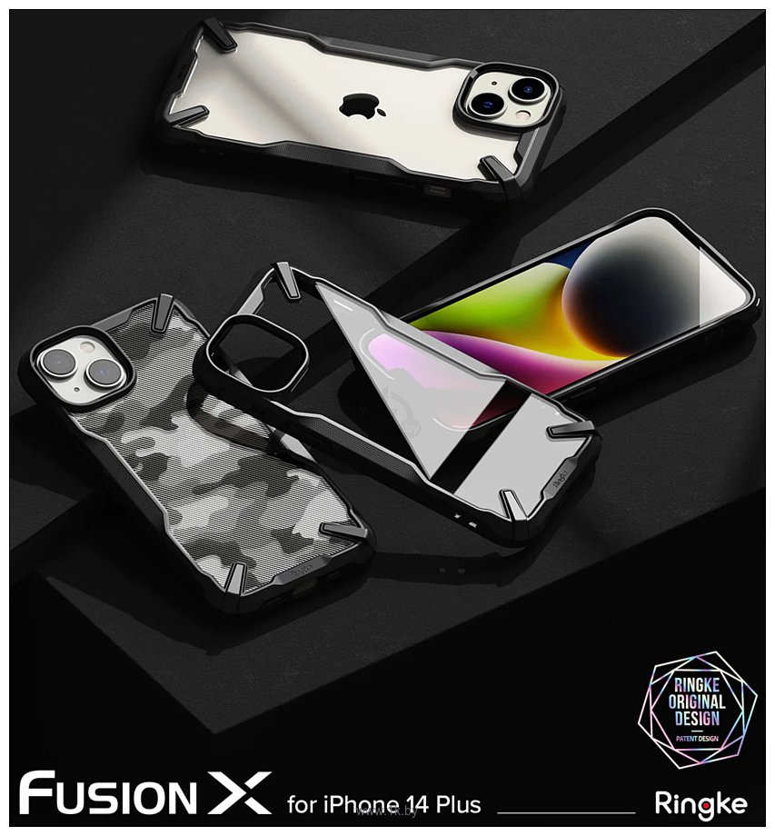 Фотографии Ringke Fusion-X iPhone 14 Plus (черный)