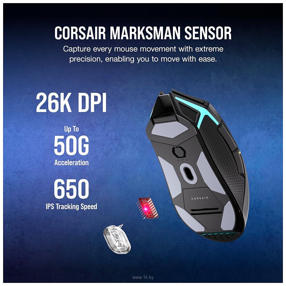 Фотографии Corsair Nightsabre Wireless RGB