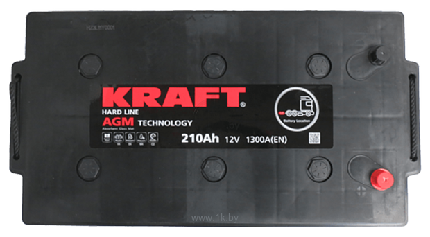 Фотографии KRAFT AGM 210(3) евро (210Ah)