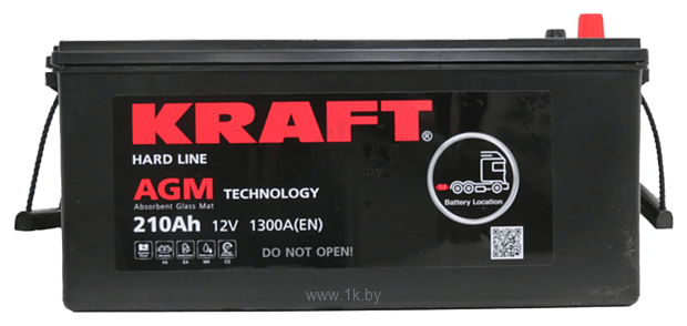 Фотографии KRAFT AGM 210(3) евро (210Ah)