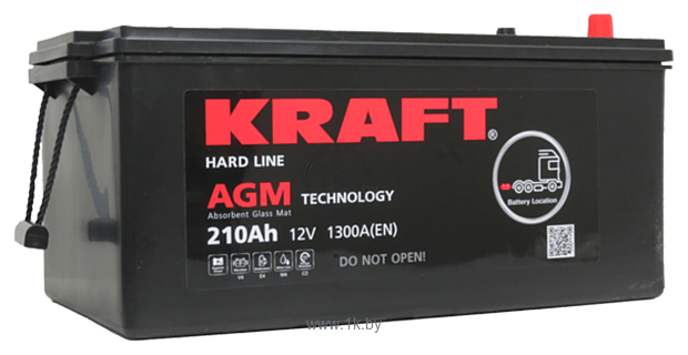 Фотографии KRAFT AGM 210(3) евро (210Ah)