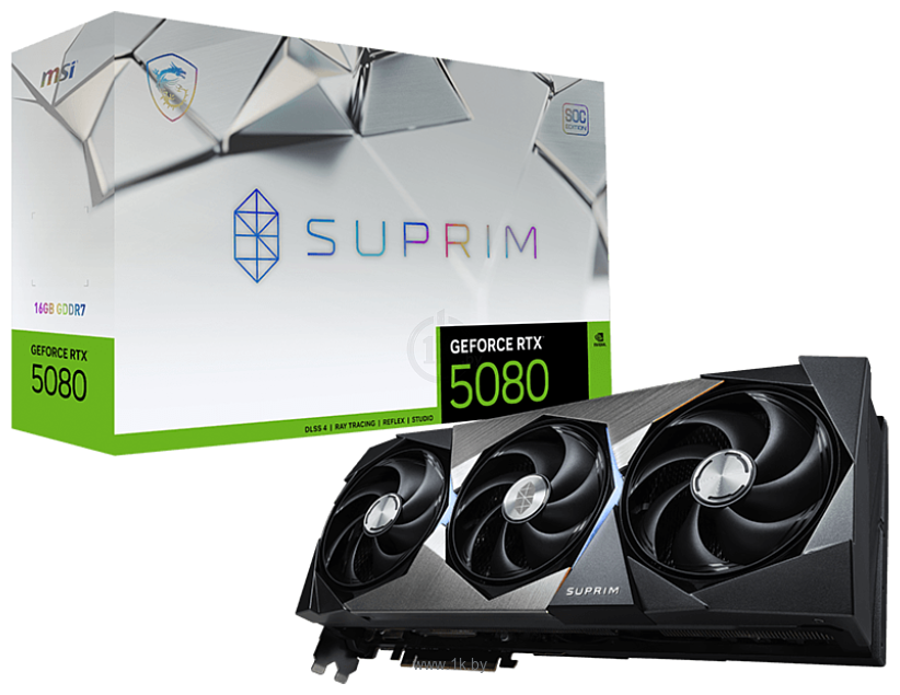 Фотографии MSI GeForce RTX 5080 16G Suprim SOC