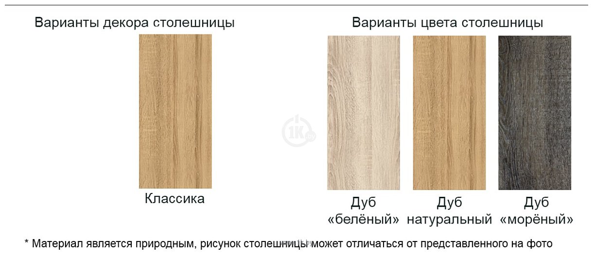 Фотографии Buro7 Лофт 150 (дуб натуральный/черный)