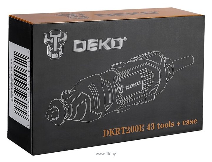 Фотографии DEKO DKRT200E с регулировкой скорости в кейсе + 43 предмета
