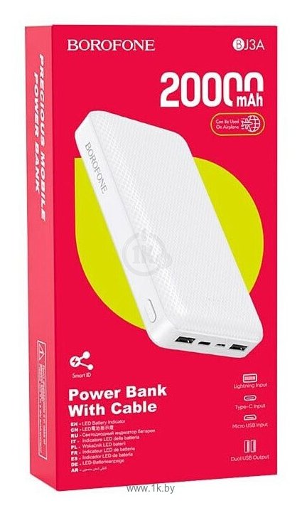 Фотографии Borofone BJ3A Minimalist 20000mAh