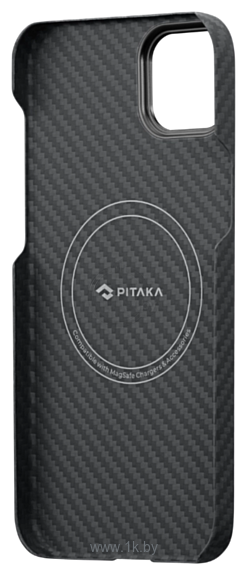 Фотографии Pitaka MagEZ Case 3 для iPhone 14 Plus (1500D twill, черный/серый)