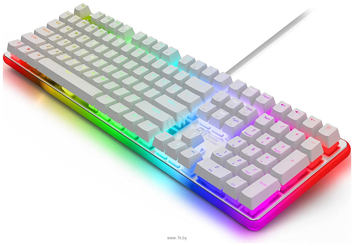 Фотографии Royal Kludge RK918 RGB white, RK Red