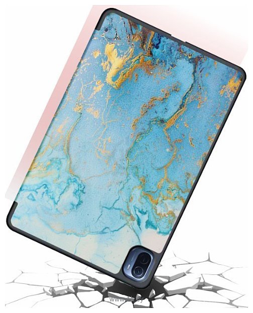 Фотографии JFK Smart Case для Samsung Galaxy Tab A8 2021 (серо-золотой мрамор)