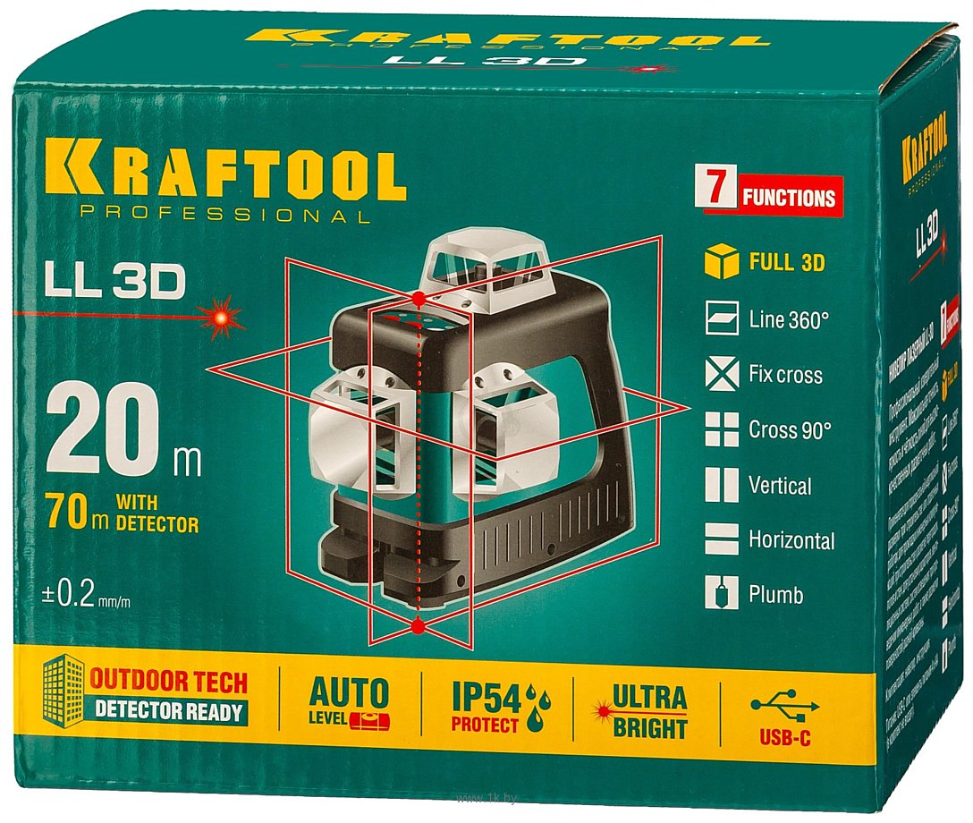 Фотографии KRAFTOOL LL-3D 34640-3 (со штативом, сумка)