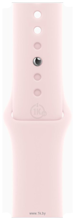 Фотографии Apple Watch Series 9 41 мм (алюминиевый корпус, розовый/розовый, спортивный силиконовый ремешок S/M)