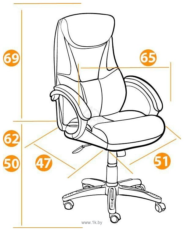 Фотографии TetChair Cambridge кожзам/ткань (черный/черный)