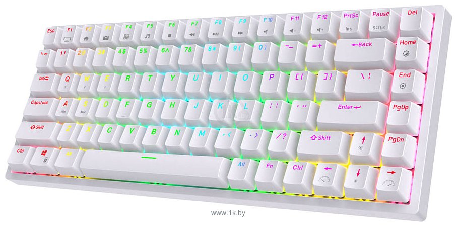 Фотографии Royal Kludge RK84 ISO RGB white, RK Red