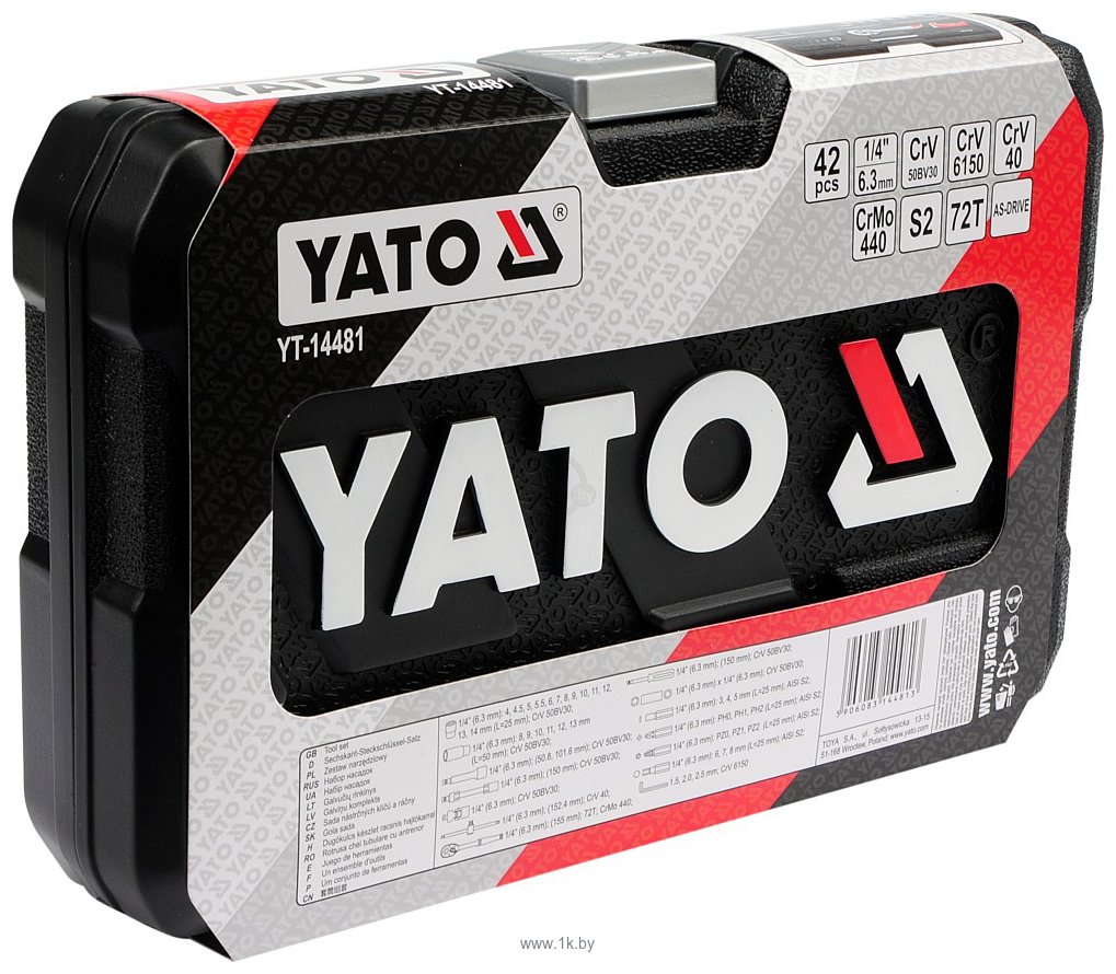 Фотографии Yato YT-14481 42 предмета