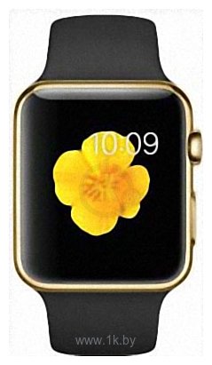Фотографии Apple Watch Edition 42mm Yellow Gold with Black Sport Band (MJ8Q2)