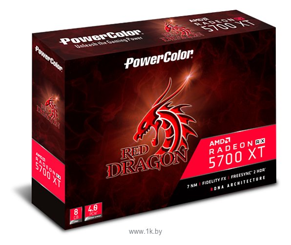 Фотографии PowerColor Red Dragon Radeon RX 5700 XT 1650Mhz PCI-E 4.0 8192Mb 14000Mhz 256-bit HDMI 3xDisplayPort HDCP OC
