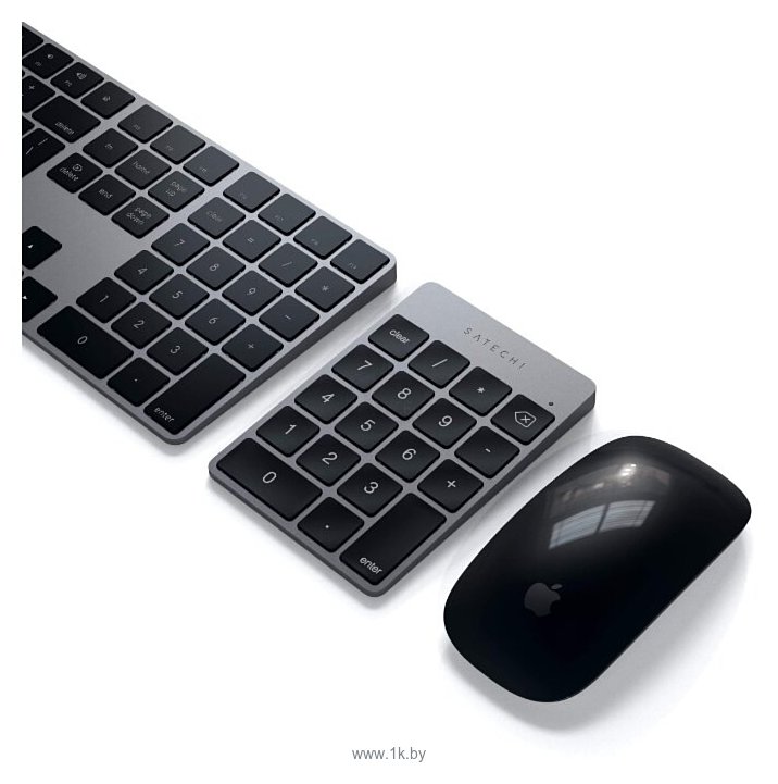 Фотографии Satechi Aluminum Slim Rechargeable Keypad Space Gray Bluetooth